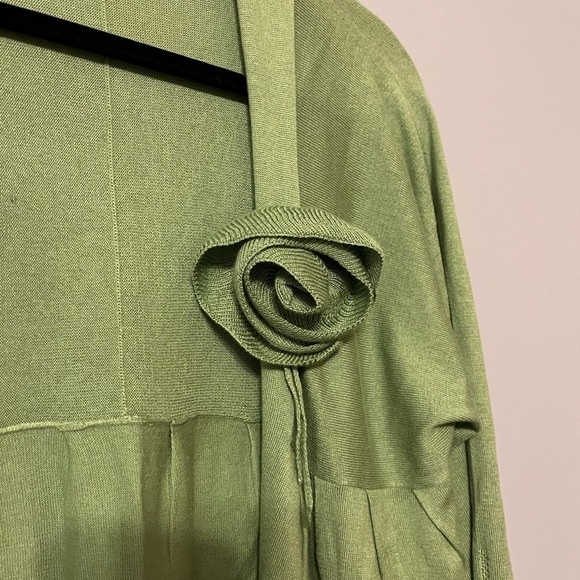 Garnet Hill Open Front Cardigan Sweater Half/Quarter Length Sleeves Size XL - Picture 6 of 9